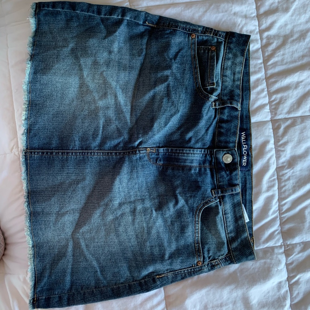 Mini jean skirt